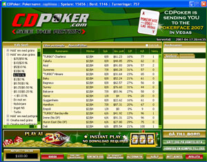 CD Poker:s lobby